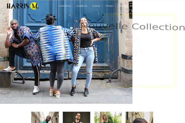 Nouveau theme site design template sample