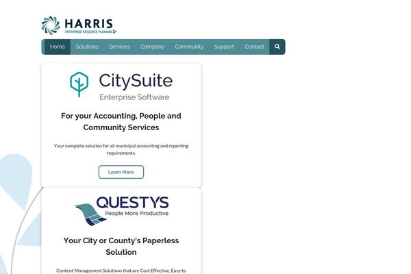 harriserp.com site used Harris-erp-theme