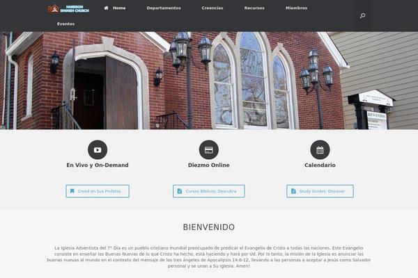 Vantage theme site design template sample