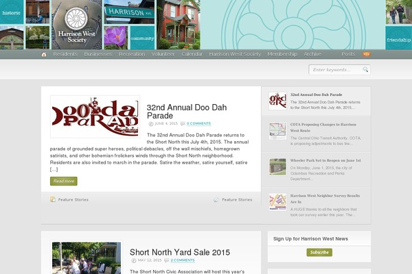 Headlines theme site design template sample