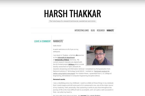Chunk theme site design template sample