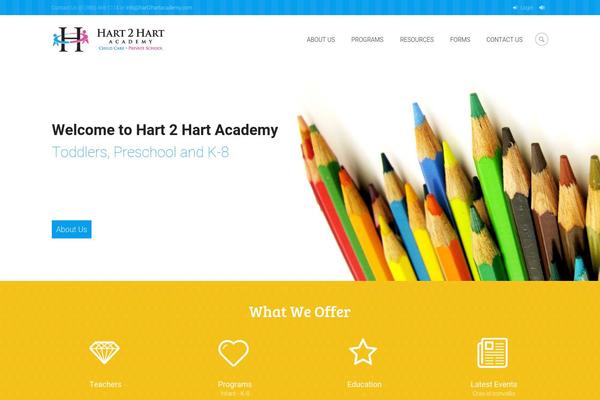 Kinder theme site design template sample
