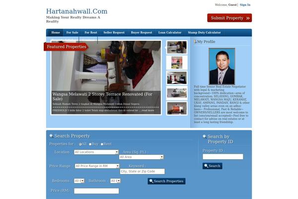 RealEstate theme site design template sample