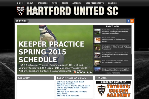 Gameday theme site design template sample
