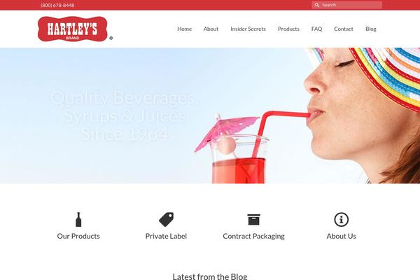 hartleys theme websites examples