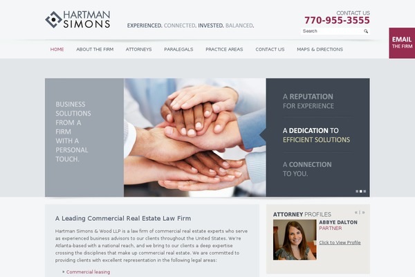 hartmansimons.com site used Hartman-simons