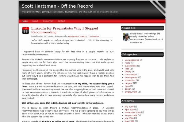 hartsman.com site used Bravery