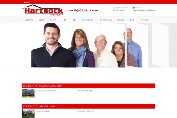Real Spaces theme site design template sample