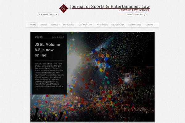 Editorial theme site design template sample
