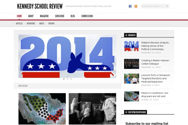 Newsroom theme site design template sample