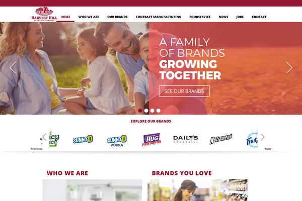 Brick theme site design template sample