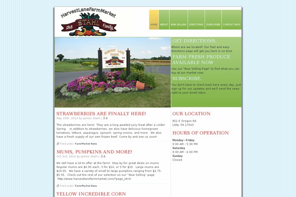 harvestlanefarmmarket.com site used Livingos_upsilon