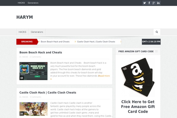 Site using Automatic Social Locker plugin