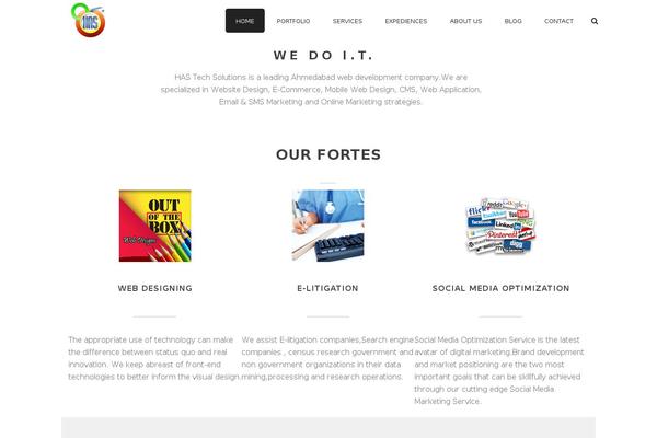Jupiter theme site design template sample