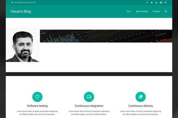 pacify theme site design template sample