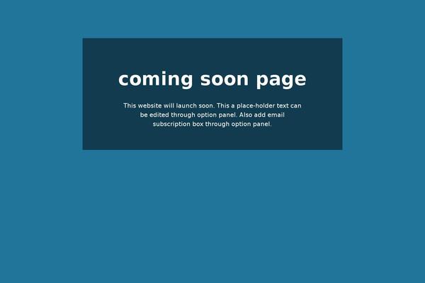 Site using Easy Coming Soon plugin