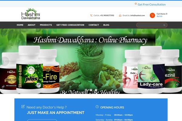 Health theme site design template sample