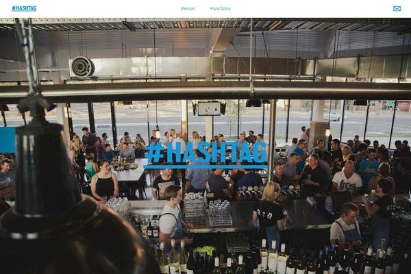 Hashtag theme site design template sample