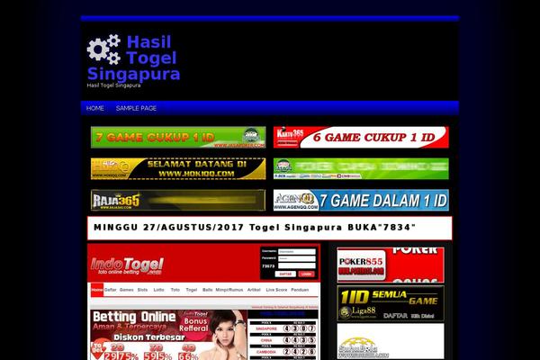 Frontier theme site design template sample