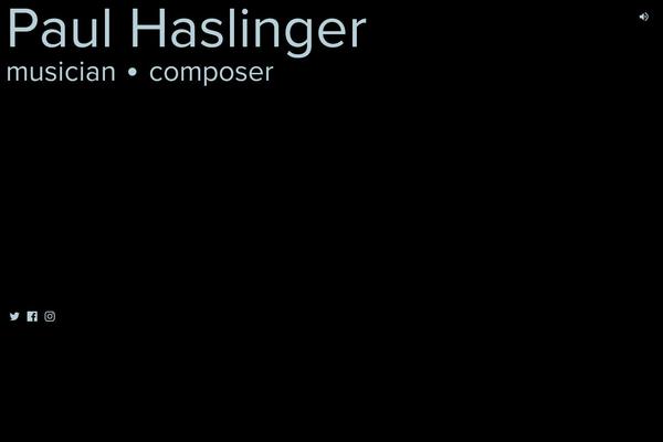 haslinger.com site used Haslinger-re