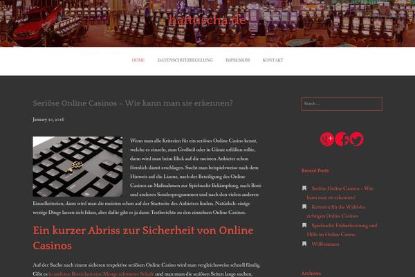 Gateway theme site design template sample