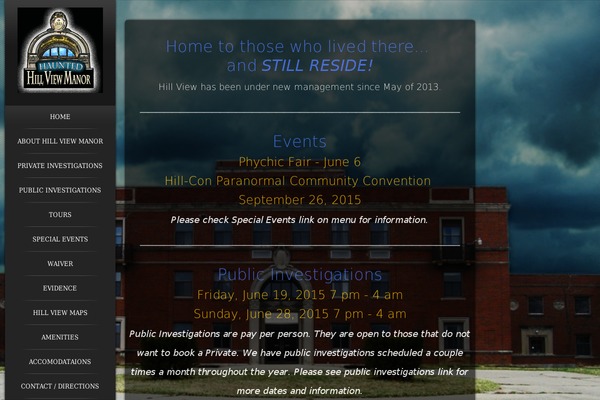 hauntedhillviewmanor.com site used Moot