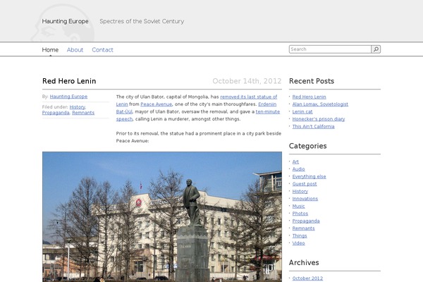 hauntingeurope.com site used Extricate