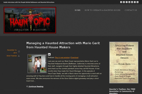 hauntopic.com site used Eclipse Pro