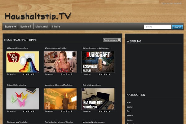 VideoTube theme site design template sample