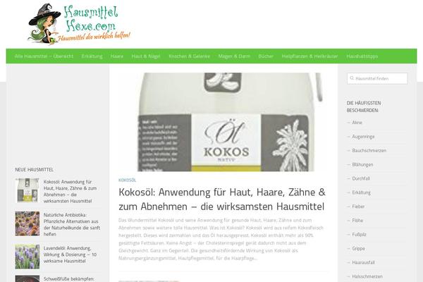 Hueman theme site design template sample