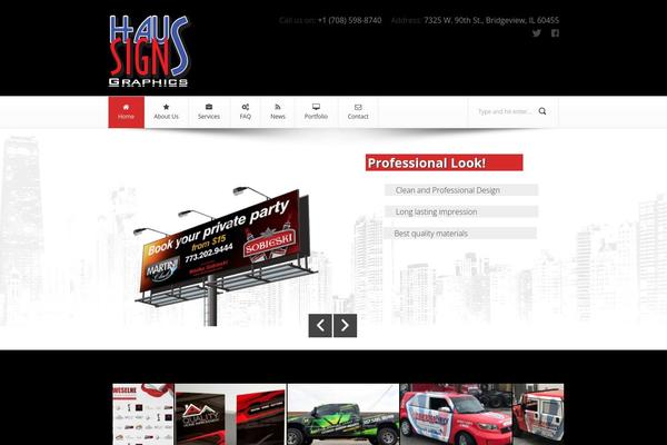 Metropolis theme site design template sample