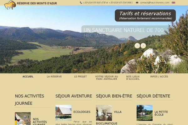 Roots theme site design template sample