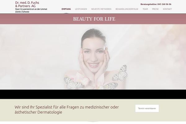 Aeron theme site design template sample