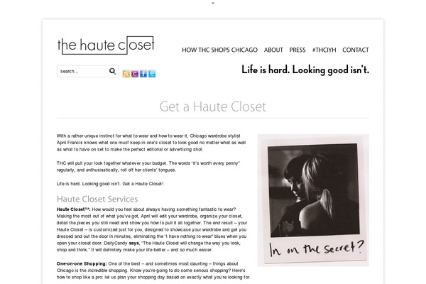 hautecloset.com site used Stylize