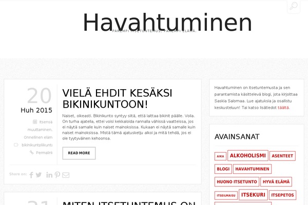 havahtuminen.fi site used John Doe's Blog