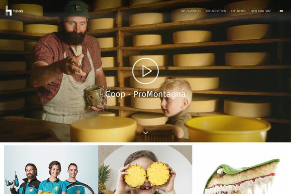 Havas theme site design template sample