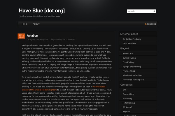 haveblue.org site used Coral Dark