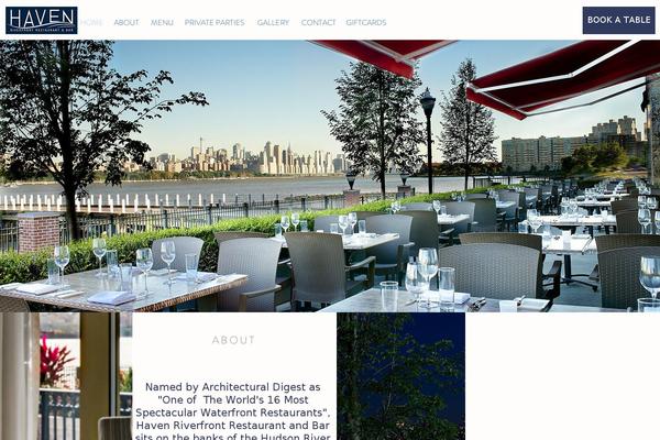 Haven theme site design template sample