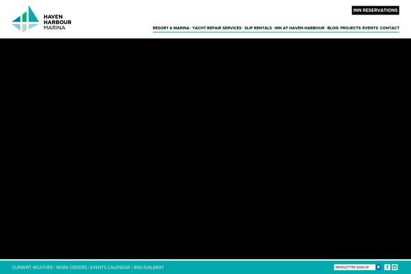 Haven theme site design template sample