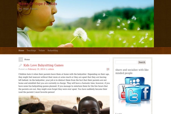 havenofhopeforkids.org site used Rembrandt