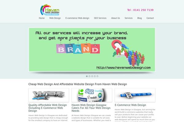 Simplicity theme site design template sample