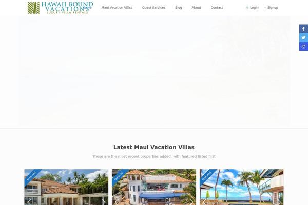 Site using Rentals-gutenberg plugin