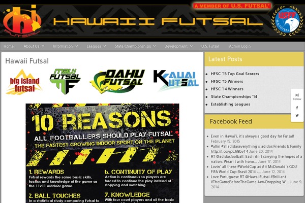 hawaiifutsal.com site used Rt_hexeris_wp_mod