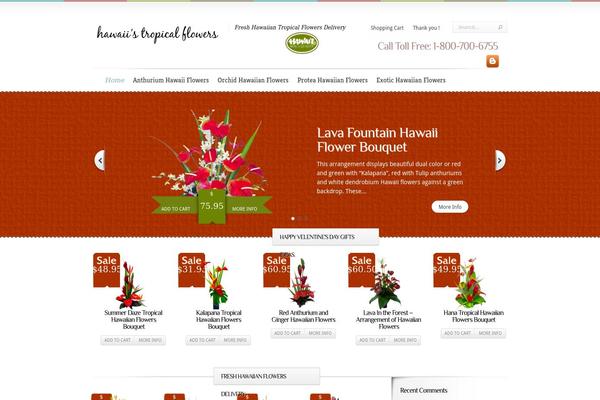 Boutique theme site design template sample