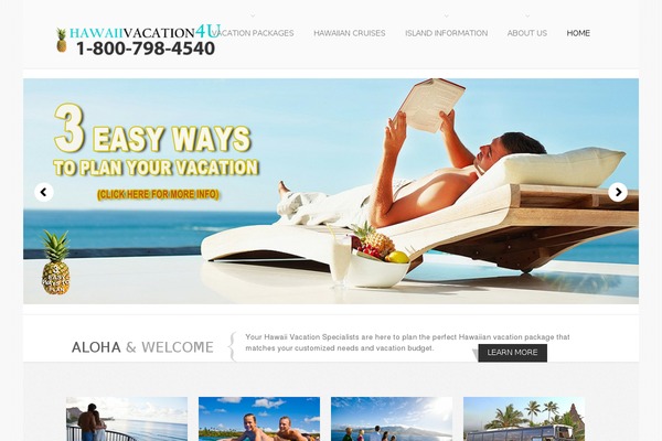 hawaiivacation4u.com site used Theme1855