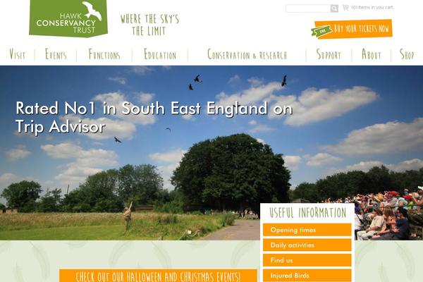 hawk-conservancy.org site used Hawk