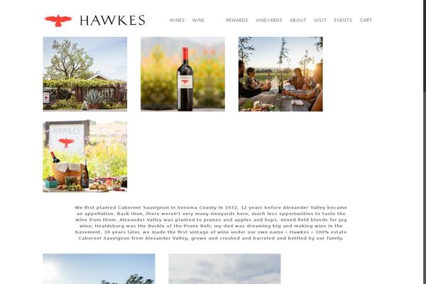 hawkeswine.com site used Hawkes