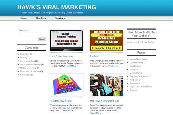 hawksviralmarketing.com site used Wplocalpro