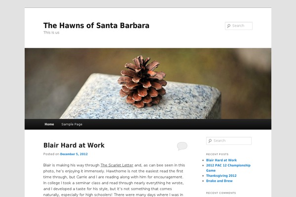 Twenty Seventeen theme site design template sample