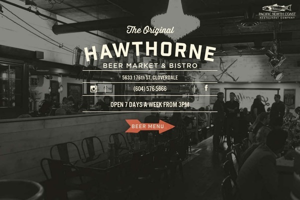 Hawthorne theme site design template sample